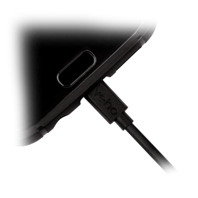 Veho | USB-A para carregamento micro-USB e cabo de sincronização - 0,2 m / 0,7 pés