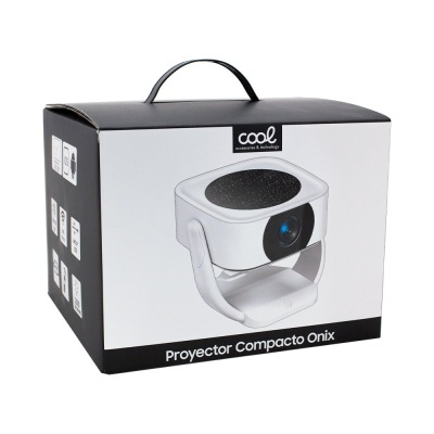 Projetor compacto 3500 lúmenes COOL Onix Altifalante integrado + HDMI / USB + Wi-Fi Mirror (branco)