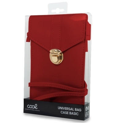 COOL | Bolsa Universal Bolsa Básica Até 6,7 pol em Vermelho