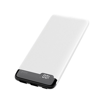 Cool | Bateria Externa Power Bank 10,000 mAh (2 x usb / 2A) Slim Branco