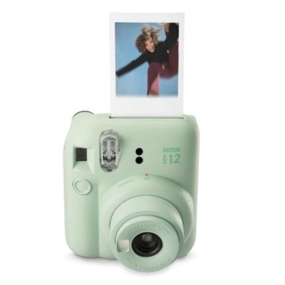 Câmara Instantânea Fujifilm Instax Mini 12 Verde Menta – Registe o Momento com Estilo Câmara Instantânea Fujifilm Instax Mini 12 Verde Menta – Registe o Momento com Estilo