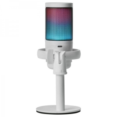 Microfone Branco de estúdio Mars Gaming ARGB MMIC-SE - ADC 196kHz 24 bit - Condensador cardioide - Monitorização sem latência - Iluminação ARGB - Controlos tácteis Microfone Branco de estúdio Mars Gaming ARGB MMIC-SE - ADC 196kHz 24 bit - Condensador cardioide - Monitorização sem latência - Iluminação ARGB - Controlos tácteis