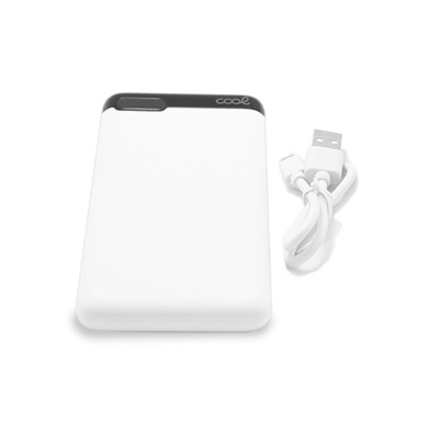 Cool | Bateria Externa Power Bank 10,000 mAh (2 x usb / 2A) Slim Branco