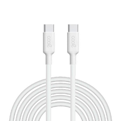 Cool | Cabo USB Universal TYPE-C a TYPE-C (3 metros) Branco 3 Amp