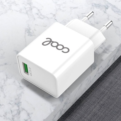Cool | Carregador de rede Universal Type-C Conector 3Amp (Fast Charge) COOL Kit 2 em 1 Branco Cool | Carregador de rede Universal Type-C Conector 3Amp (Fast Charge) COOL Kit 2 em 1 Branco