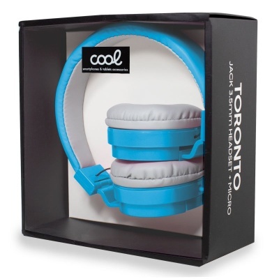 Cool | Auscultadores Jack 3,5 mm COOL Toronto com Micro Azul