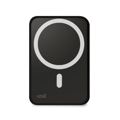 Cool |  Bateria Externa Universal MAGNÉTICA Power Bank Qi 5000 mAh COOL Preto Cool |  Bateria Externa Universal MAGNÉTICA Power Bank Qi 5000 mAh COOL Preto