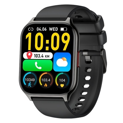 Cool |  Smartwatch COOL Nova Silicone Preto (Chamadas, Desporto, Saúde)