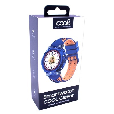Smartwatch COOL Clever Silicone Azul (Chamadas, Desporto, Saúde)