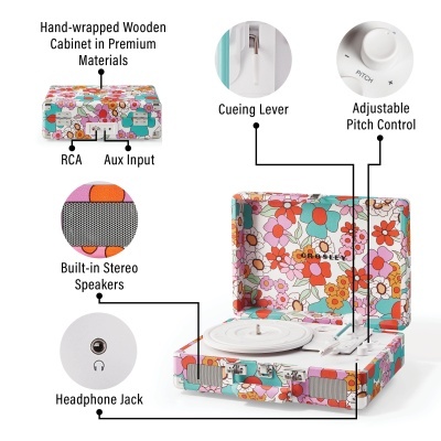 Gira-Discos Cruiser Plus - Groovy Flowers