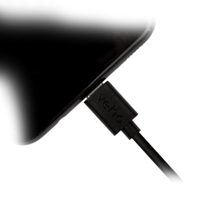 Veho | USB-C Cabo de sincronização e carga Veho USB-A para USB-C - 0,2 m / 0,7 pés