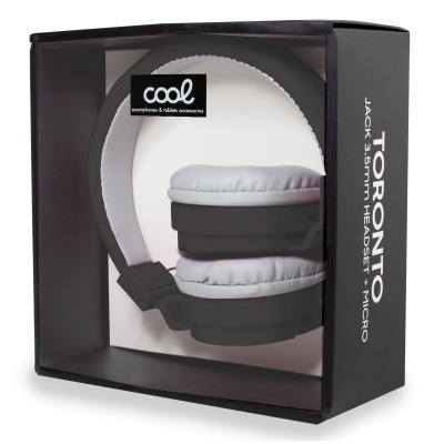 Cool | Auscultadores Jack 3,5 mm COOL Toronto com Micro Preto