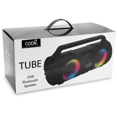 Cool | Coluna universal para música Bluetooth  COOL Tube (25 W) Preto
