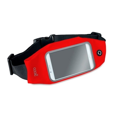 Cool | Bolsa de cintura COOL com capa de neopreno universal (5,5 - 6,7 pol.) Vermelho