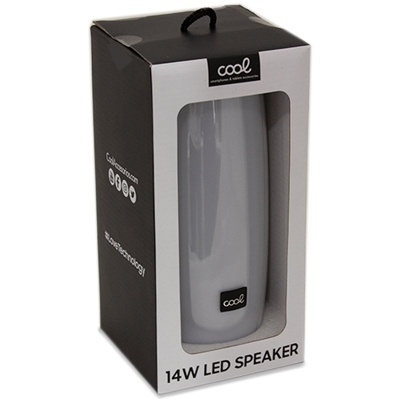 Cool | Coluna universal para música Bluetooth COOL LED (14 W) Branco