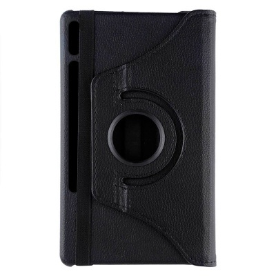 Cool | Capa para Samsung Galaxy Tab S7 / Tab S8 em couro sintético preto liso de 11 polegadas