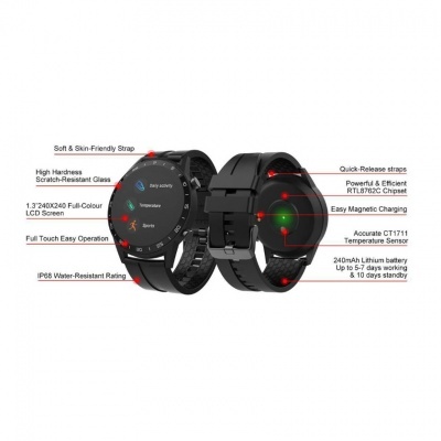 Sweex | Smart Health Watch Preto Sweex | Smart Health Watch Preto