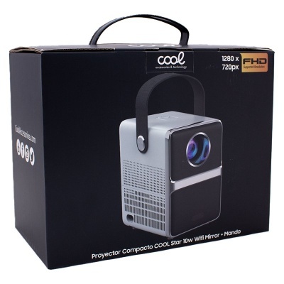 Cool | Projetor compacto 2500 lúmens COOL Star alto-falante integrado 10W + HDMI / USB + espelho Wifi