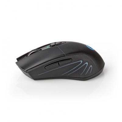 Nedis | Rato Gaming KEOGHO com Fio e Wireless | DPI: 500 / 1000 / 2000 / 3000 / 5000 / 10000 dpi | Número de botões: 7 | Mão Direita | 1.50 m | RGB