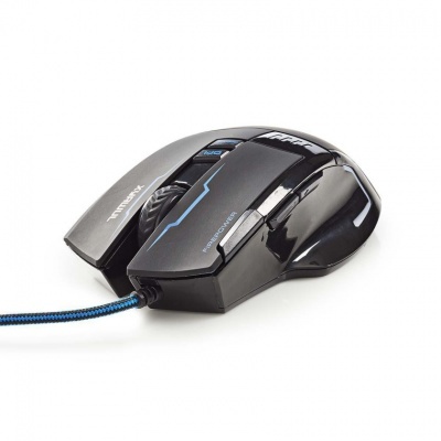 Nedis | Rato Gaming XYAWUL com Fio | DPI: 800 / 1600 / 2400 / 4000 dpi | Número de botões: 8 | Mão Direita | 1.50 m | LED
