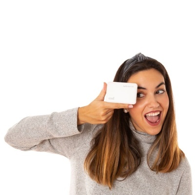 Cool | Bateria Externa Power Bank 5000 mAh COOL Leather Branco