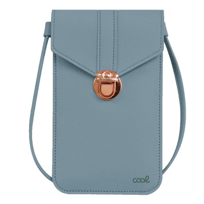 COOL | Bolsa Universal Bolsa Básica Até 6,7 pol em Azul Claro