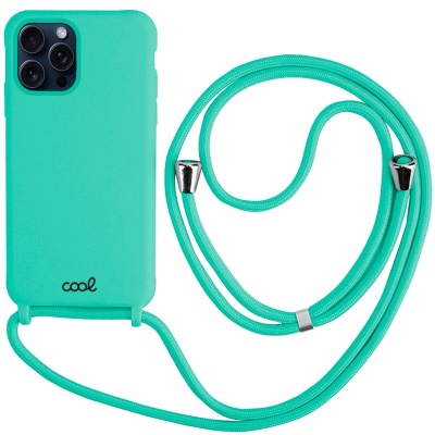 Capa COOL para iPhone 15 Pro Cordão Mint Anti Shock