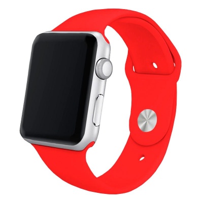 Cool | Pulseira COOL p/ Apple Watch Series 1 / 2 / 3 / 4 / 5 / 6 / 7 / 8 / SE (42 / 44 / 45 mm) Borracha Vermelho