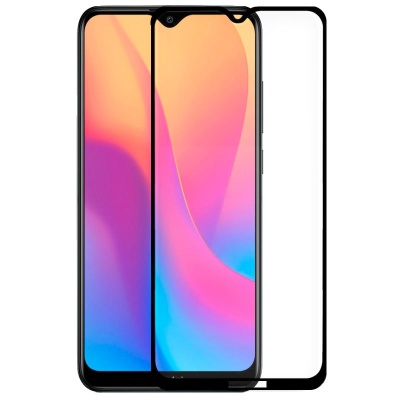 Protetor de ecrã de vidro temperado COOL para Xiaomi Redmi 8 / 8A (FULL 3D Preto)