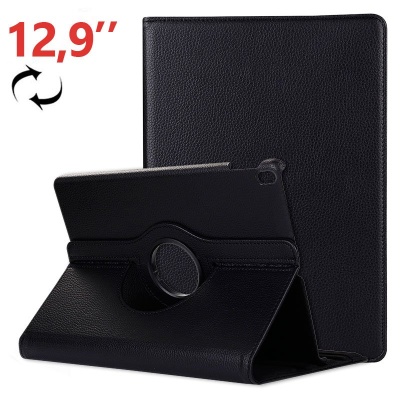 Cool | Capa para iPad Pro 12,9 polegadas Rotativo em Couro Preto
