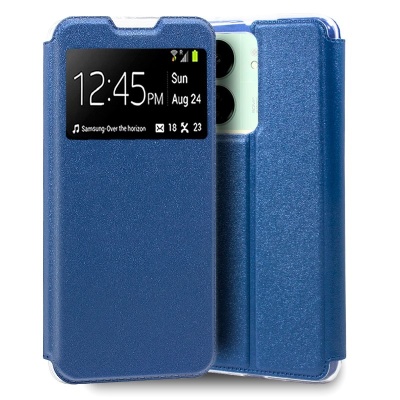 COOL | Capa Flip Cover para Xiaomi Redmi 13C / Poco C65 Liso Azul