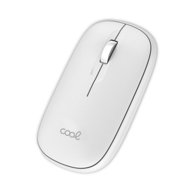 Cool | Rato Silencioso Sem Fios 2 em 1 (Bluetooth + Adaptador USB) COOL Slim Branco
