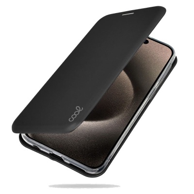 Cool | Capa com abertura lateral para iPhone 15 Pro Max Elegance Preto