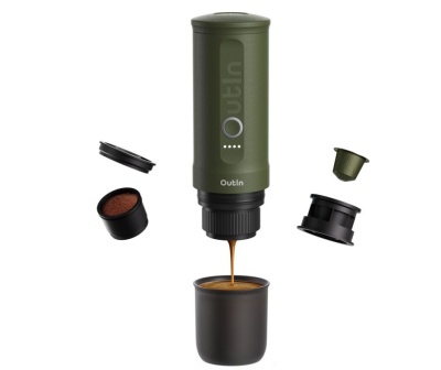 Máquina de café expresso portátil OutIn - verde floresta