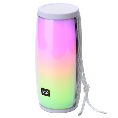 Cool | Coluna universal para música Bluetooth COOL LED (14 W) Branco
