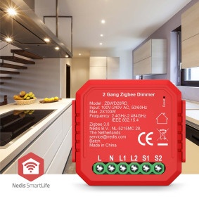 Módulo integrado SmartLife Dimmer duplo Triac | Zigbee 3.0 | 2x100 W | Ligação por terminal | Aplicação disponível para: Android™ / IOS
