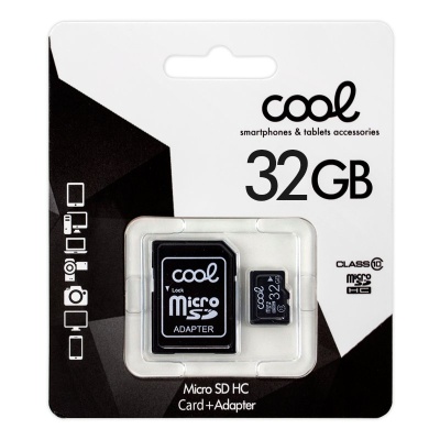 Cool | Cartão de Memória Micro SD com Adapt. x32GB COOL (Classe 10)