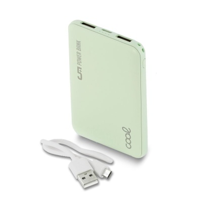 Cool | Bateria Externa Power Bank 5000 mAh COOL Leather Verde