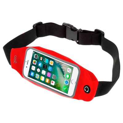 Cool | Bolsa de cintura COOL com capa de neopreno universal (5,5 - 6,7 pol.) Vermelho