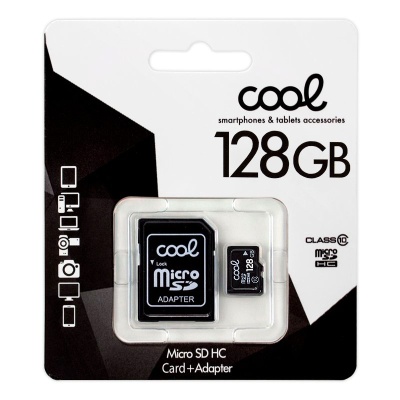 Cool | Cartão de Memória Micro SD com Adapt. x128 COOL (Classe 10)