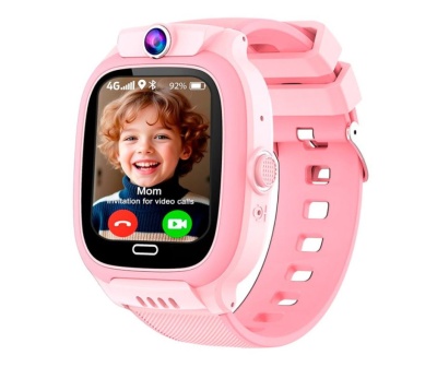 Smartwatch COOL Kids 4G GPS Silicone Rosa (Localização, Videochamadas, SIM)