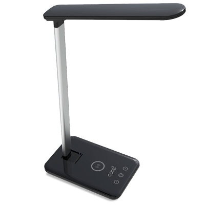 Cool | Lâmpada LED com base de carregamento sem fio Qi COOL Fold Preto