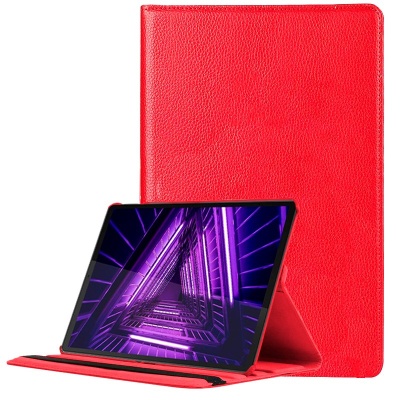 Cool | Capa para Lenovo Tab M10 Plus / FHD Plus 2ª Geração Couro Liso Vermelho 10,3 polegadas
