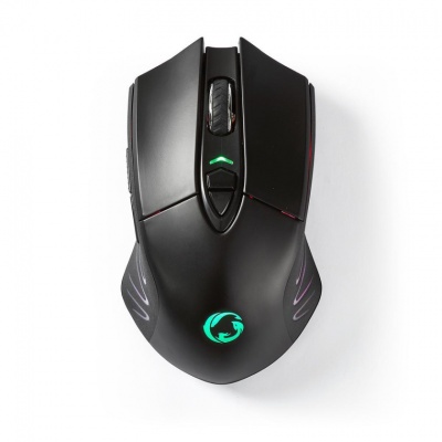 Nedis | Rato Gaming KEOGHO com Fio e Wireless | DPI: 500 / 1000 / 2000 / 3000 / 5000 / 10000 dpi | Número de botões: 7 | Mão Direita | 1.50 m | RGB