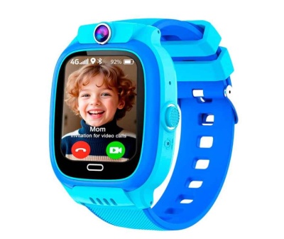 Smartwatch COOL Kids 4G GPS Silicone Azul (Localização, Videochamadas, SIM)