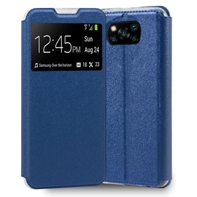 Cool | Capa Protetora Flip Cover para Xiaomi Pocophone X3 / X3 Pro Smooth Blue