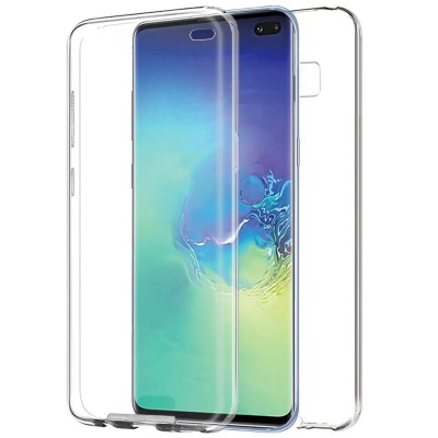 Capa COOL de Silicone 3D para Samsung G970 Galaxy S10 Plus (frente e verso transparentes)