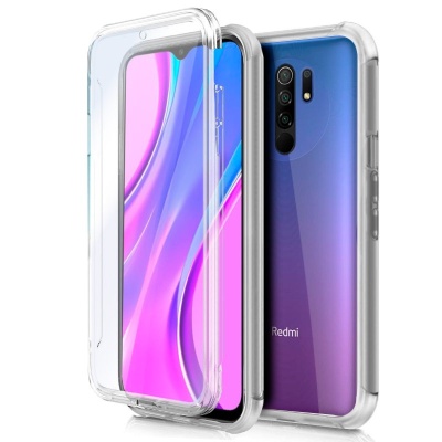 Cool | Capa Protetora Silicone 3D para Xiaomi Redmi 9 (Transparente Frontal + Traseira)