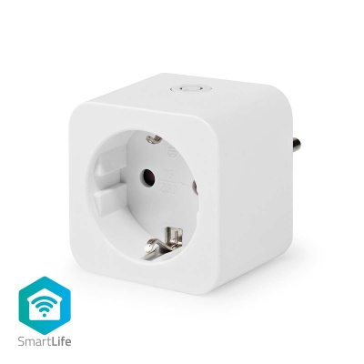 Nedis | Tomadas Inteligentes SmartLife  SmartLife | Wi-Fi | Power meter | 3680 W | Type F (CEE 7/3) | 0 - 55 °C | Android™ / IOS | Branco