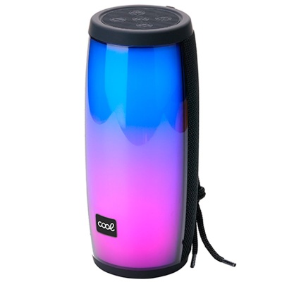 Cool | Coluna universal para música Bluetooth COOL LED (14 W) Preto
